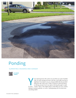 Ponding
