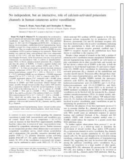 No independent, but an interactive, role of calcium