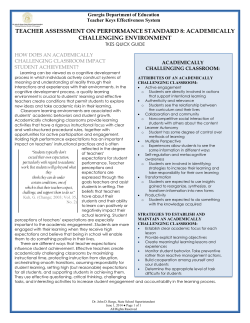 Academic Challenging Environment