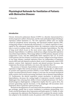 Physiological Rationale for Ventilation of Patients with Obstructive