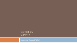 lecture 26 gravity - UW Canvas