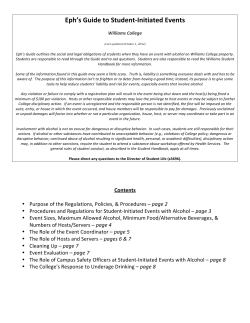 Eph`s Guide to Student-‐Initiated Events