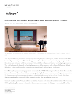 PDF - John Berggruen Gallery