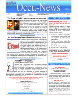 Bay Area Woman`s Sex Act Reveals Work Comp Fraud DID YOU
