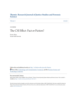 The CSI Effect: Fact or Fiction? - SJSU ScholarWorks