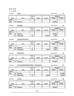 Prob. 4&ndash;4A 1., 3., and 6. 11 2014 Mar. 31