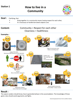 How to live in a Community