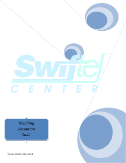 Planning Guide - Swiftel Center