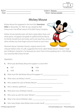 Mickey Mouse - Ekmathisi.edu.gr
