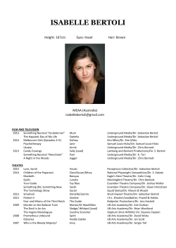 NAME: Isabelle Bertoli