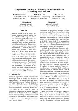 Compositional Learning of Embeddings for Relation