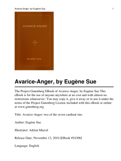 Avarice-Anger, by Eug&egrave;ne Sue - University of Macau Library