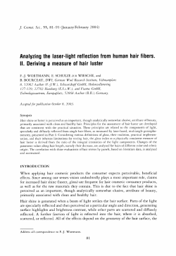 light reflection from human hair fibers. II. Deriving