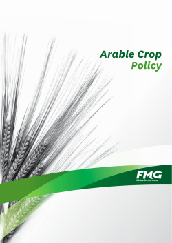 Arable Crop Policy