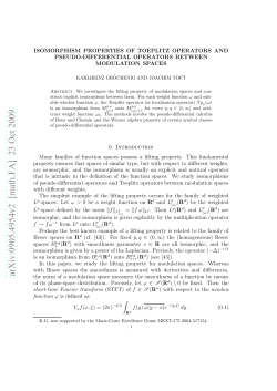 Isomorphism properties of Toeplitz operators and pseudo