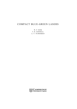 compact blue-green lasers - Assets
