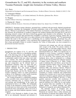 Groundwater Sr, Cl, and SO4 chemistry in the western and southern