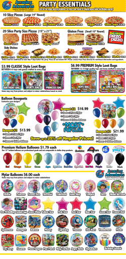 Amazing PARTY ESSENTIALS