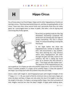 Hippo Circus - UVa Online Judge