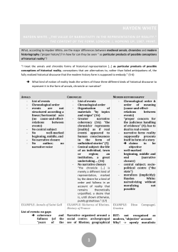 The Value of Narrativity in the Representation of