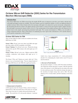 Octane SDD Series for the TEM Technical Note