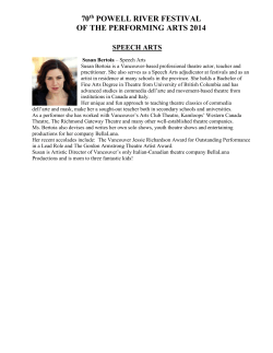 70th POWELL RIVER FESTIVAL OF THE