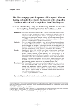 The Electromyographic Responses of Paraspinal Muscles during