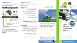 "EcoDriver Tips for buying a fuel