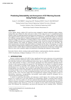 Predicting Detectability and Annoyance of EV Warning Sounds