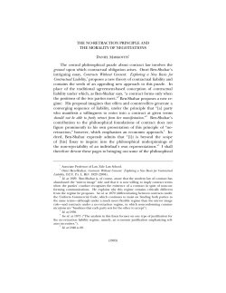 THE NO-RETRACTION PRINCIPLE AND THE MORALITY OF