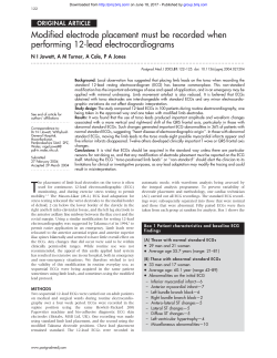 Modified electrode placement must be recorded when performing 12