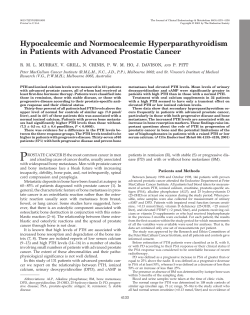 Hypocalcemic and Normocalcemic Hyperparathyroidism in Patients