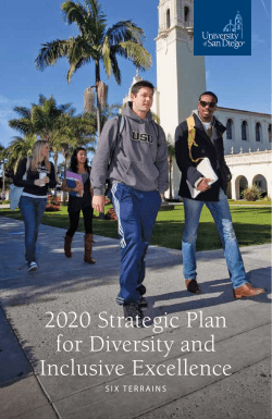 2020 Strategic Plan for Diversity and Inclusive Excellence