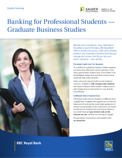 Banking for Professional Students
