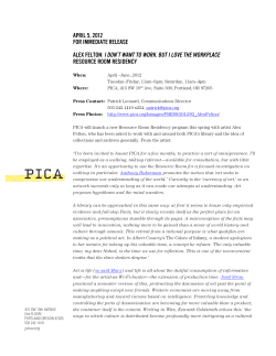 Press Release PDF - Portland Institute for Contemporary Art