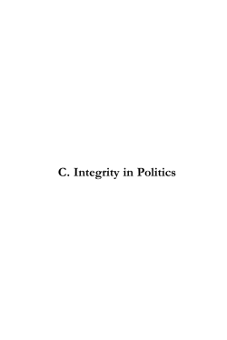 C. Integrity in Politics