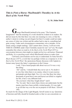 This is (Not) a Horse: MacDonald`s Theodicy in At the Back of the