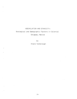 ASSIMILATION AND ETHNICITY - Journals at the University of Arizona