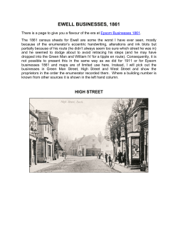 ewell businesses, 1861 - The Epsom and Ewell History Explorer