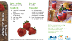 Strawberry Pineapple Lemonade