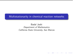 Multistationarity in chemical reaction networks