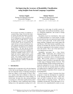On Improving the Accuracy of Readability Classification using