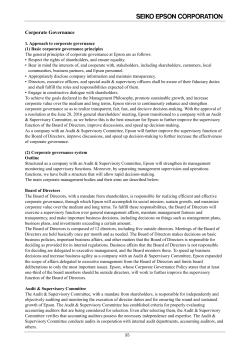 Corporate Governance