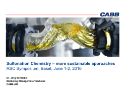 Sulfonation Chemistry