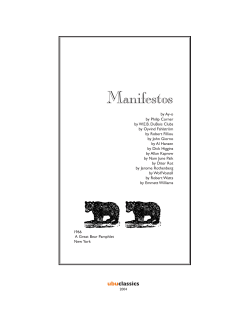 Manifestos