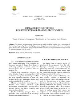 characteristics of sludge resulted from ball-bearings