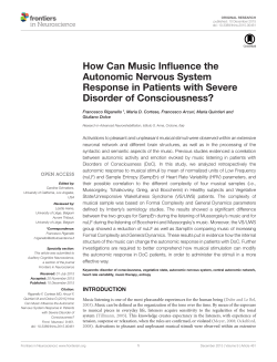 How Can Music Influence the Autonomic Nervous System Response