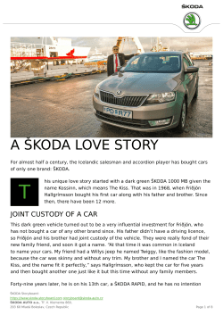 a &scaron;koda love story