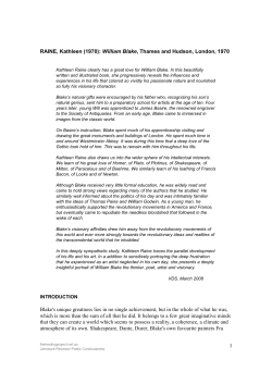 Kathleen Raine. William Blake