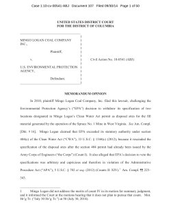 Mingo Logan Coal Co. v. EPA